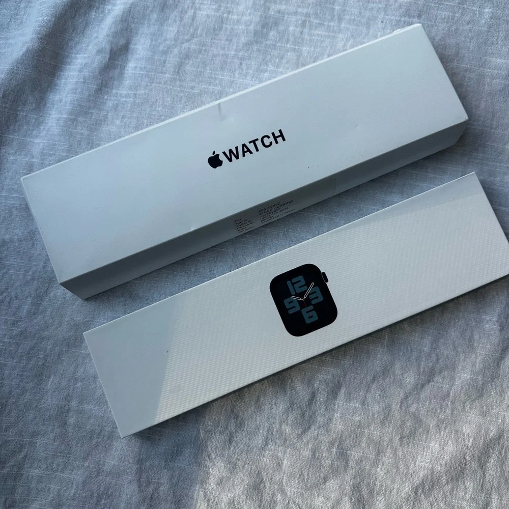 Apple Watch Box - White Packaging with Black Apple Logo